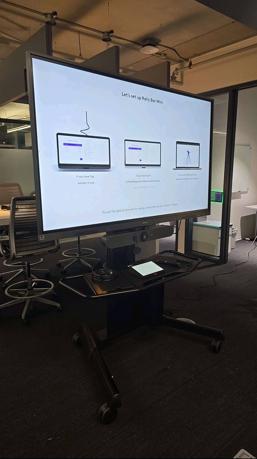 AV meeting room setup